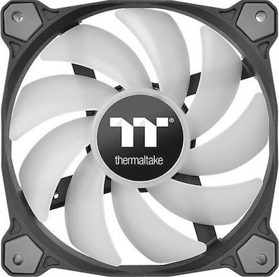 Thermaltake Pure Plus 14 RGB Radiator Fan TT Premium Gehäuselüfter 140mm mit Verbindung 9-polig 3Stück Schwarz