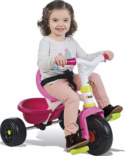Smoby Be Fun Comfort Превозно Средство с Ръкохватка за Родител за 10 Месечни Розово