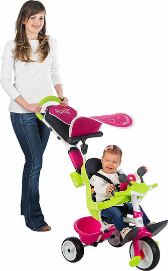 Smoby Baby Driver Comfort Μετατρεπόμενο με Χειρολαβή Γονέα για 10 Μηνών Φούξια