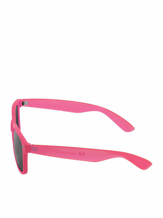 Mstrds Likoma Men's Sunglasses with Pink Plastic Frame and Black Lens