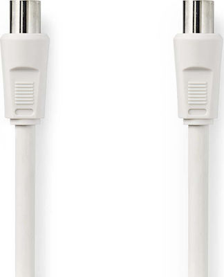 Nedis Cablu Antenă Coaxial de sex masculin - Coaxial de sex feminin Alb 20m (CSGP40000WT200)