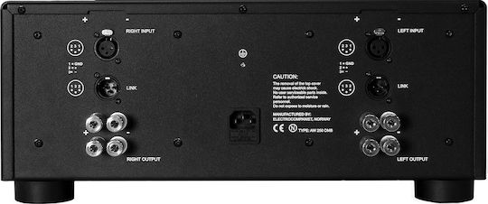 Electrocompaniet AW250 R Τελικός Ενισχυτής Hi-Fi Stereo 380W/4Ω 250W/8Ω Μαύρος