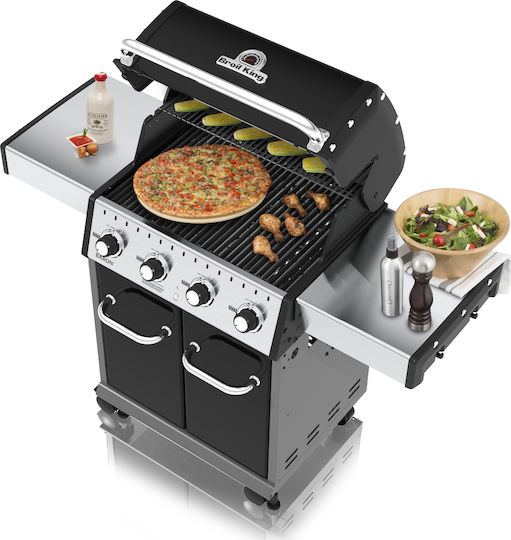 Broil King Baron 420 Gasgrill Gusseisen Rost 65.2cmx44.4cmcm mit 4 cm 11.4kW