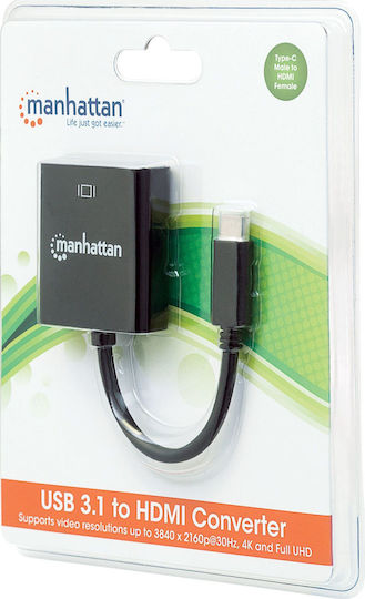 Manhattan Convertor USB-C Masculin în HDMI Feminin 1 Bucată 151788