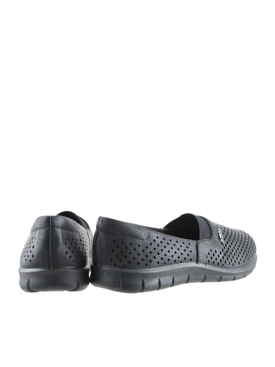 Antrin Amay Anatomisch Damen Slip-Ons Schwarz