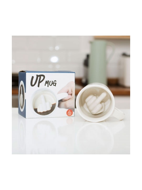 Thumbs Up Up Yours Mug Ceramic White 250ml 0001218