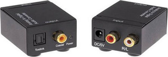 Anga CVA-3005 Coaxial Toslink Female to RCA 2x Female Converter