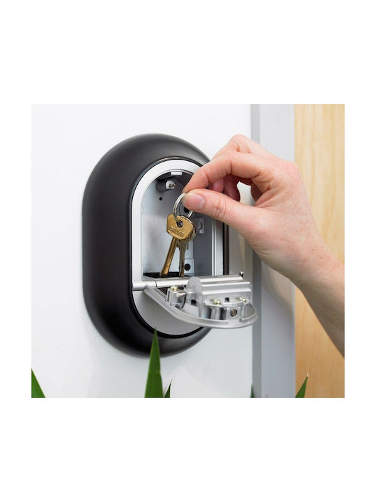 Yale Wall-Mounted Combination Key Holder Metallic With Combination Dial 13x3.9x18.7cm