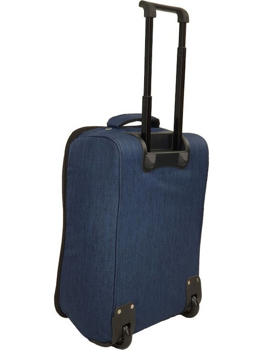 Explorer Luggage EX0524 Βαλίτσα Ταξιδίου Καμπίνας Υφασμάτινη Μπλε με 2 Ρόδες Ύψους 50εκ.