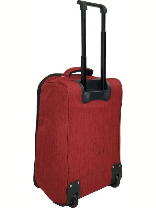 Explorer Luggage EX0524 Βαλίτσα Ταξιδίου Καμπίνας Υφασμάτινη Κόκκινη με 2 Ρόδες Ύψους 50εκ.