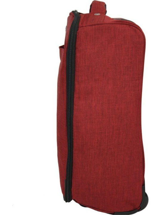 Explorer Luggage EX0524 Βαλίτσα Ταξιδίου Καμπίνας Υφασμάτινη Κόκκινη με 2 Ρόδες Ύψους 50εκ.