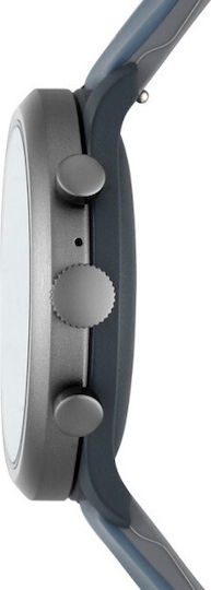Fossil Sport Stainless Steel 43mm Smartwatch with Heart Rate Monitor (Blue)