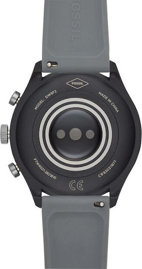 Fossil Sport Stainless Steel 43mm Smartwatch with Heart Rate Monitor (Blue)