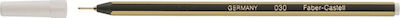 Faber-Castell Goldfaber 030 Pen Ballpoint 1mm with Black Ink Black Body