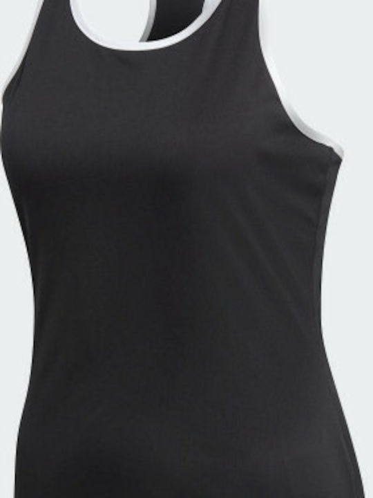 Adidas Club Αμάνικη Γυναικεία Αθλητική Μπλούζα σε Μαύρο χρώμα