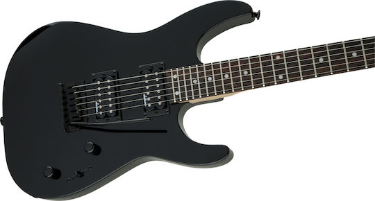 Jackson JS12 Elektrische Gitarre Stratocaster mit HH Tonabnehmerkonfiguration Schwarz