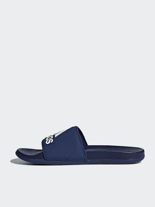 Adilette Cloudfoam Plus Logo Men's Slides Blue