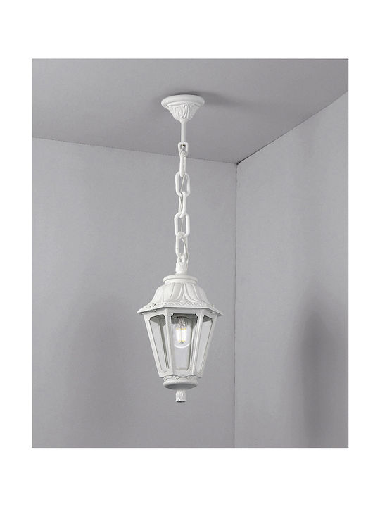 Fumagalli Sichem/Anna Outdoor Hanging Ceiling Light E27 in White Color E22.120.WXE27