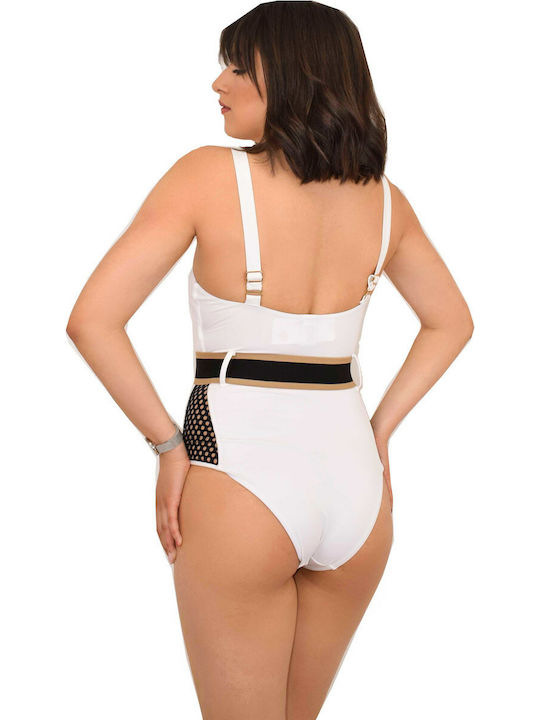 Bluepoint One-Piece Swimsuit with Padding White