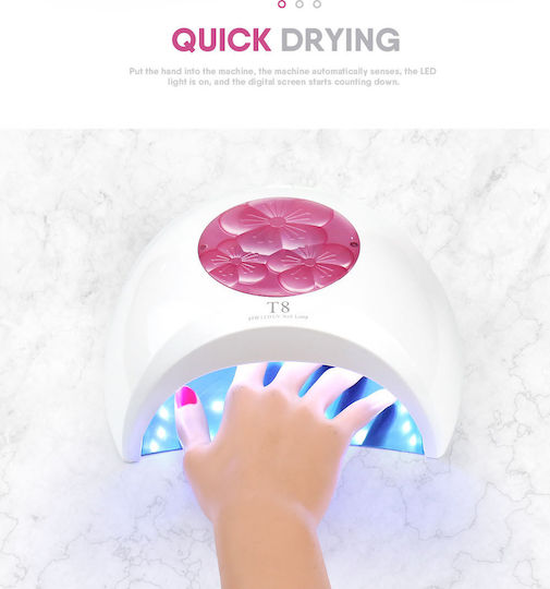 Mixcoco T8 Nageltrockner UV / LED 65W Inox