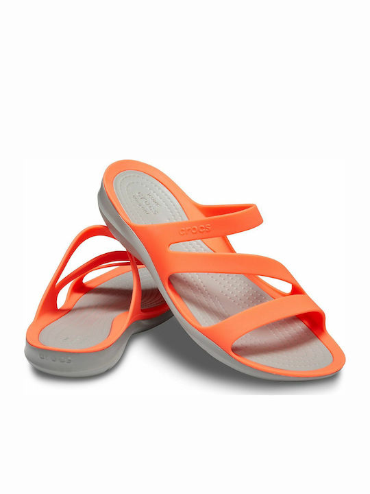 Crocs Swiftwater Sandal Women's Flip Flops Orange 203998-6PK