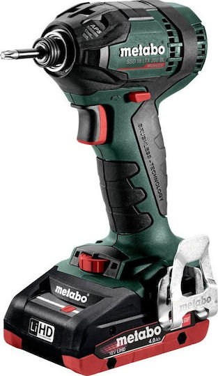Metabo COMBO SET 2.1.12 18 V BL LIHD Set Impact Drill Driver & Impact Screwdriver Brushless 18V with 2 Batteries 4Ah and Case