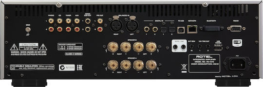 Rotel RA-1572 Ολοκληρωμένος Ενισχυτής Hi-Fi Stereo 120W/8Ω Ασημί
