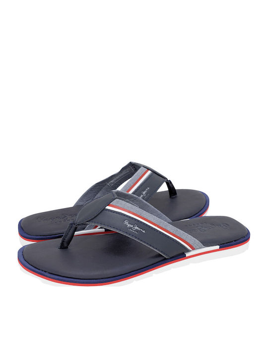 Barrel Fabric Men's Flip Flops Blue