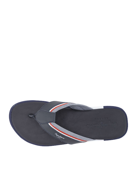 Barrel Fabric Men's Flip Flops Blue