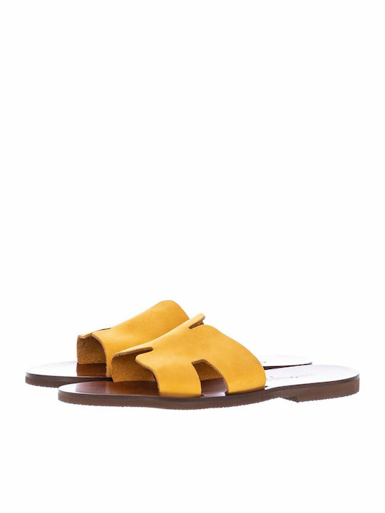 Komis & Komis Handmade Leather Women's Sandals Yellow
