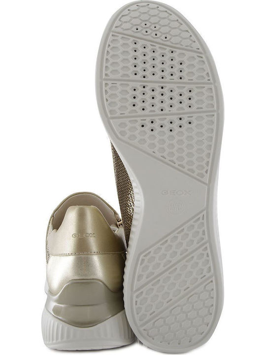 Theragon Ανατομικά Γυναικεία Slip-On Δερμάτινα Χρυσά