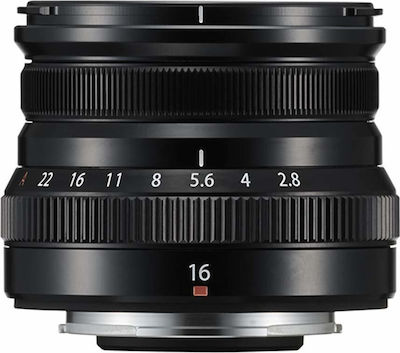 Fujifilm Crop Camera Lens Fujinon XF 16mm f/2.8 R WR Wide Angle for Fujifilm X Mount Black