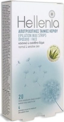 Simple Use Hellenia Ταινίες Αποτρίχωσης για το Πρόσωπο Aloe Vera 20τμχ