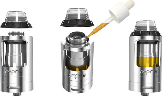Aspire Athos Атомайзер за Електронни Цигари 2мл 25мм Черно 115639