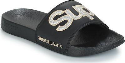 superdry glitter pool sliders