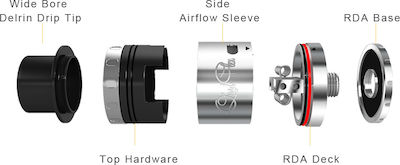 Aspire Quad-Flex Survival Kit Atomizor pentru Țigări Electronice RDTA 2ml Negru 3031
