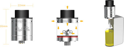 Aspire Quad-Flex Survival Kit Atomizor pentru Țigări Electronice RDTA 2ml Negru 3031