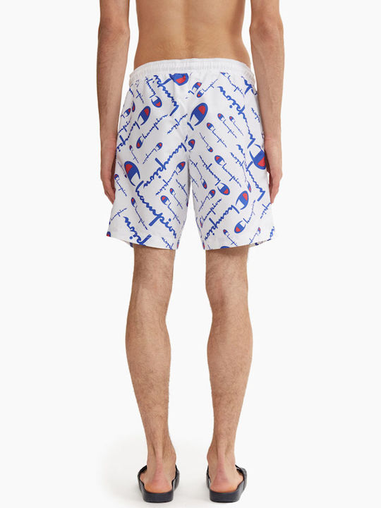 Champion Men's Swimwear Shorts White with Patterns 213098-WL001