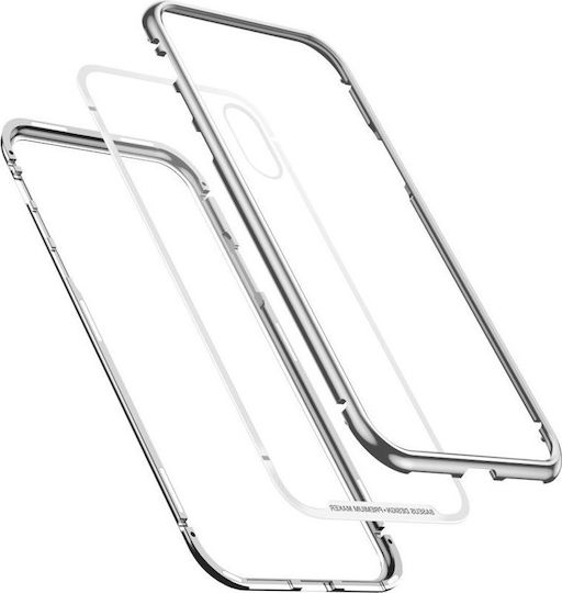 Baseus Magnetite Hardware 360 Full Cover Metallic 0.3mm Silver (iPhone XS Max)