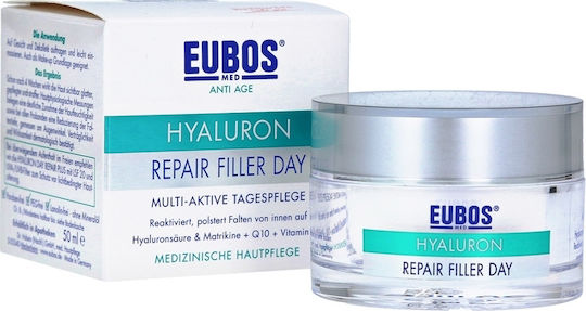 Eubos Hyaluron Repair Filler Κρέμα Προσώπου Ημέρας για Ενυδάτωση, Αντιγήρανση & Σύσφιξη με Υαλουρονικό Οξύ & Πεπτίδια 50ml