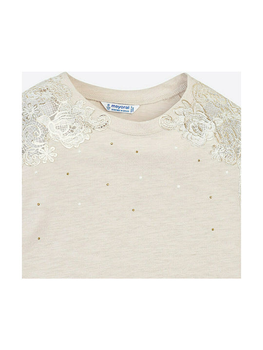 Mayoral Kids T-shirt Beige