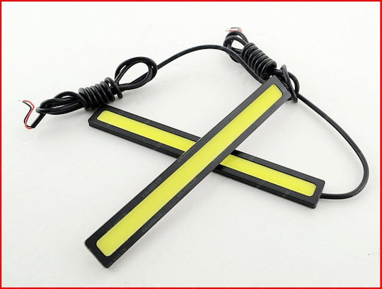 Slim Daytime Αδιάβροχα Φώτα Ημέρας Αυτοκινήτου LED Universal 12V 6W 17cm 2τμχ