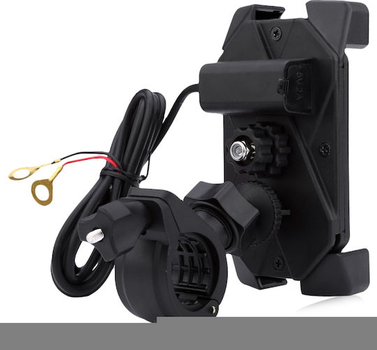 IZTOSS Mount Phone Motorcycle with Adjustable Arm 3.5-7" for Steering Wheel
