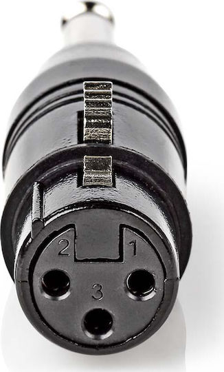 Nedis Convertor XLR feminin în 6.3mm masculin 1buc COTP15940BK