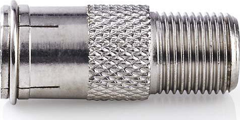 Nedis Konverter F-Stecker männlich zu F-Stecker weiblich Silber 10Stück CSGP41956ME