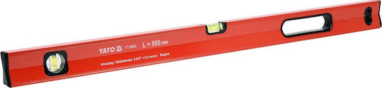 Yato YT-30062 Spirit Level Aluminum Magnetic 80cm with 2 Eyes