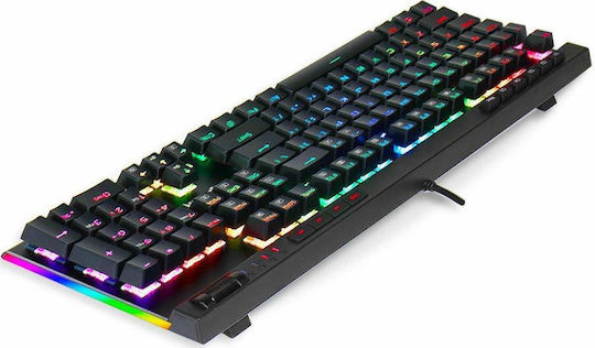 Redragon Vata K580 Gaming Πληκτρολόγιο με Outemu Blue διακόπτες και Φωτιζόμενα πλήκτρα (Αγγλικό US)