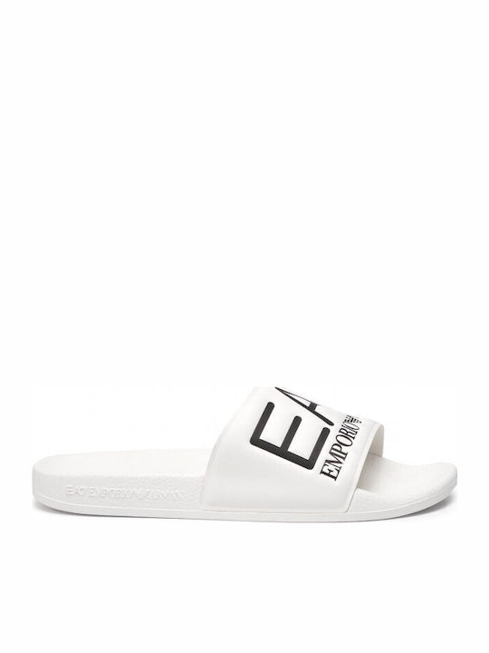 Emporio Armani Slides Λευκά