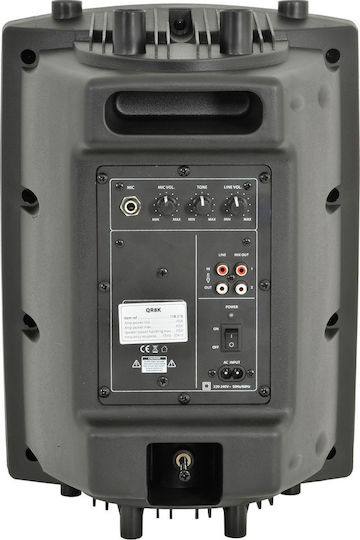 QTX Sound QR8K 178.310UK Active Speaker PA 40W with Woofer 8" 29x22x40cm.