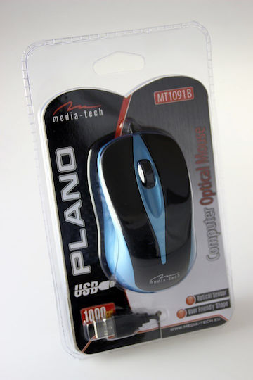 Media-Tech Plano Cu fir Mouse Negru